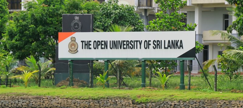 The Open University of Sri Lanka entrance sign