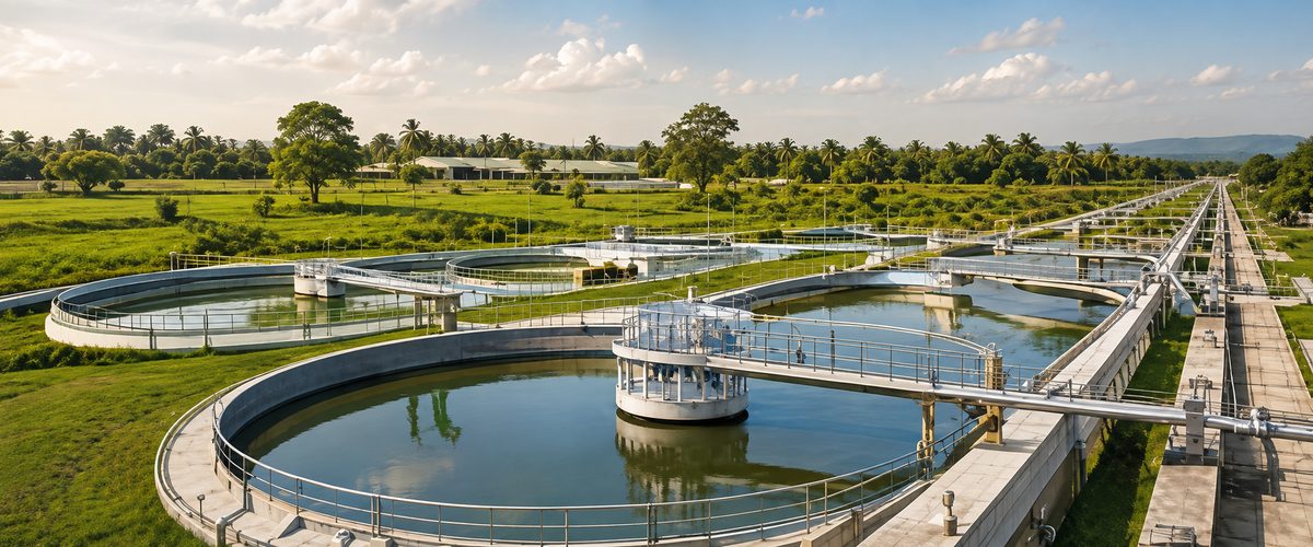 Water treatment works in Sri Lanka